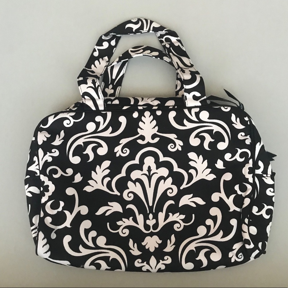 Thirty-One Cosmetic Bag in black and white